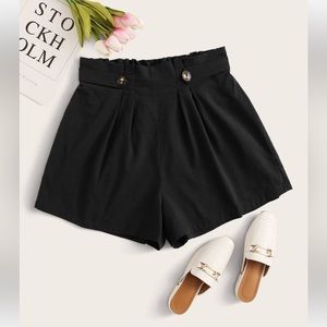 🍉 Shein 3X shorts black, elastic waist, relaxed fit, EUC